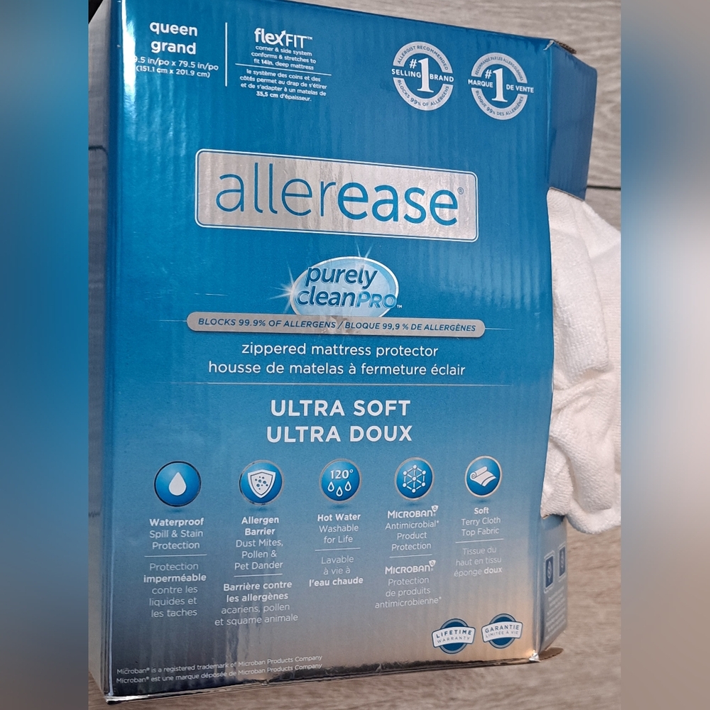 Brand New AllerEase Ultra Soft Zippered Mattress Protector